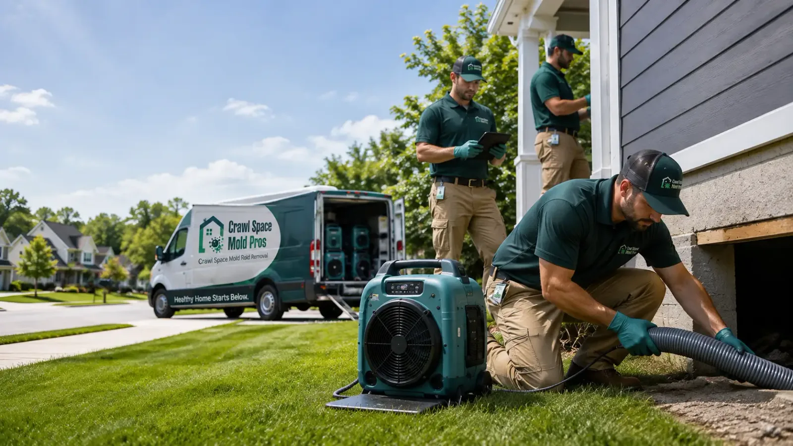 Crawl Space Mold Removal in Sugarloaf, CA